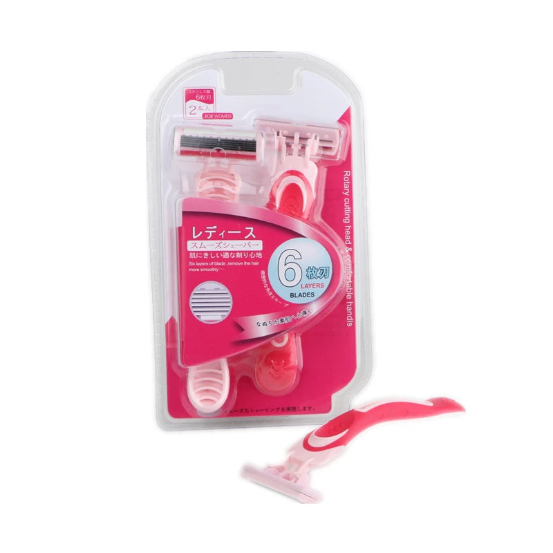 Female Safety Razor For Bikini Body Face Underarm Hair Removal