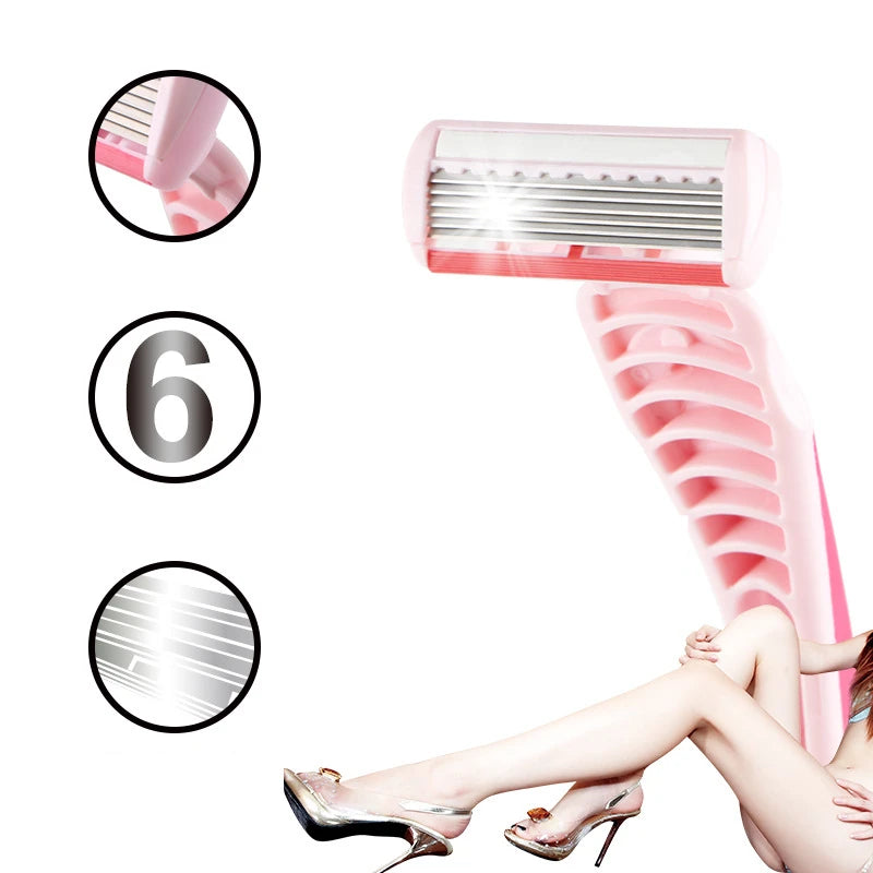 Female Safety Razor For Bikini Body Face Underarm Hair Removal