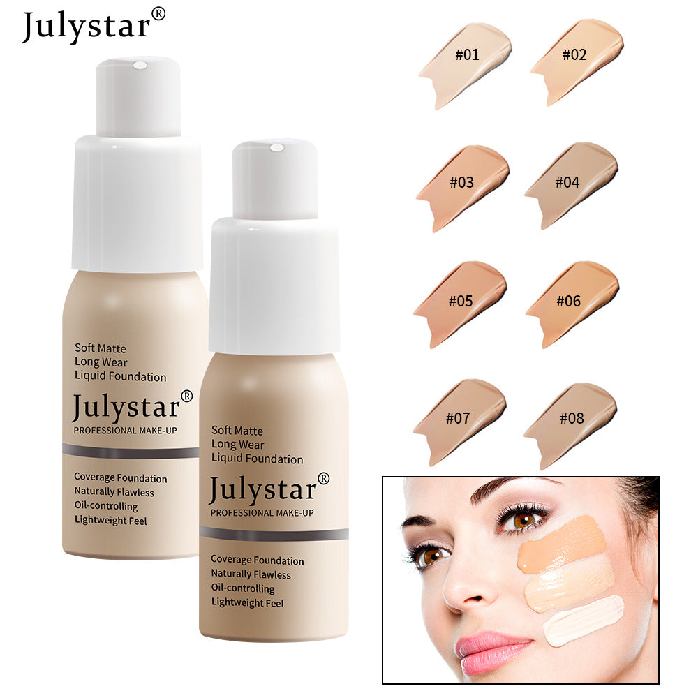 Liquid Foundation Concealer Long-Lasting Moisturizing Oil Control BB Cream Foundation Makeup