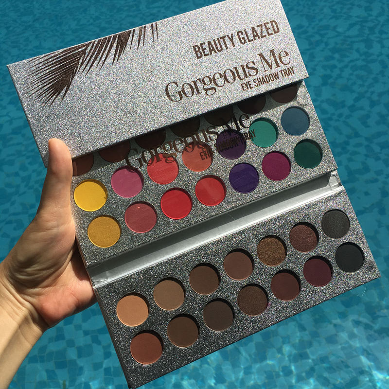 Beauty Glazed New Arrival 63 Color eyeshadow pallete Glitter Makeup Matte Eye shadow make up palette maquillage paleta de sombra