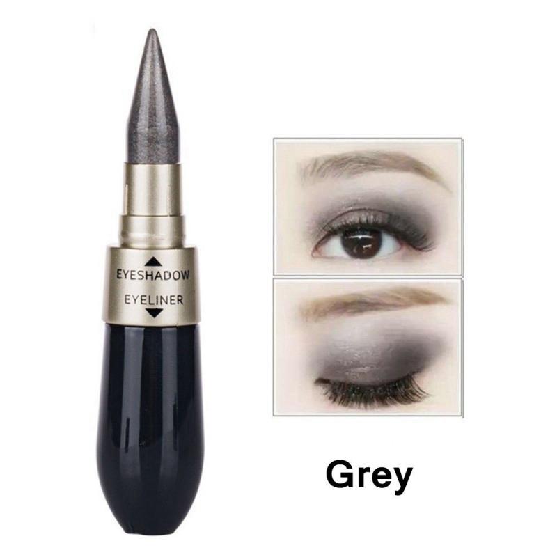Creative Double-end Eyeshadow Black Eyeliner Pencil Waterproof 6 Colors Pigment Shimmer Glitter Smokey Eye Makeup Tool HOT TSLM2