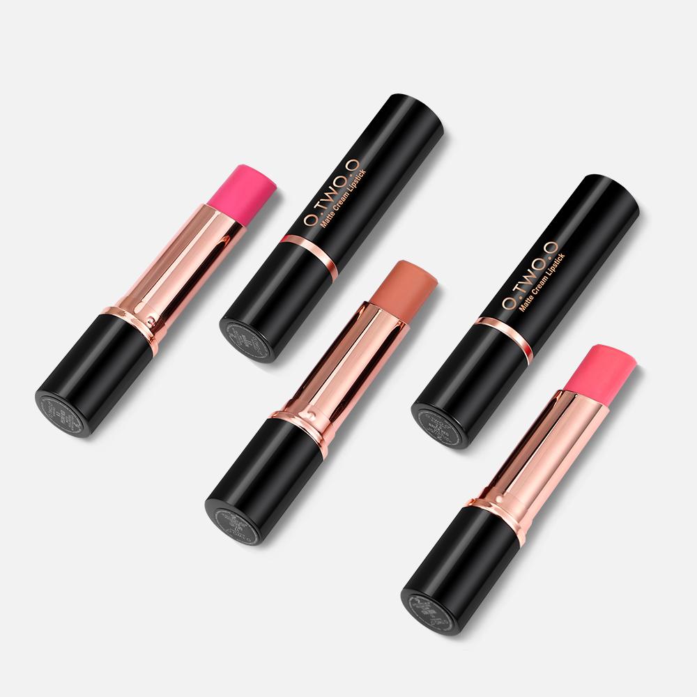 O.TWO.O 12Colors Velvet Matte Lipstick Long Lasting Waterproof Lip gloss Kiss Proof Makeup Moisturizing Lipbalm Lip Stick