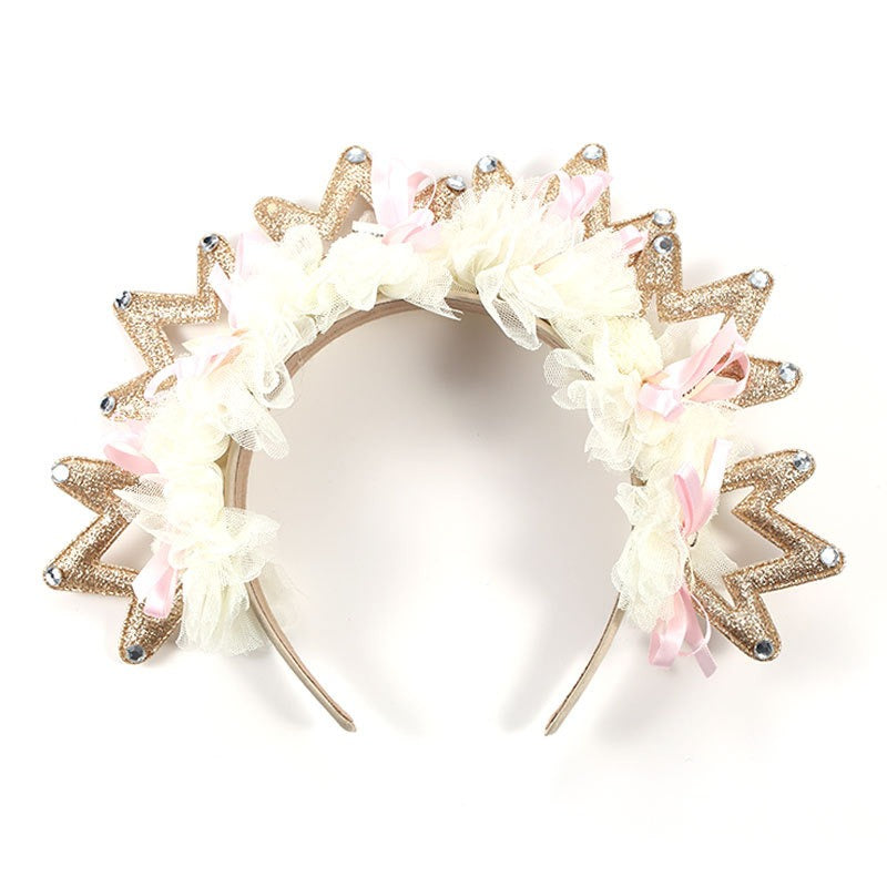 Fashion Fabric Crown Hair Hoops for Women
