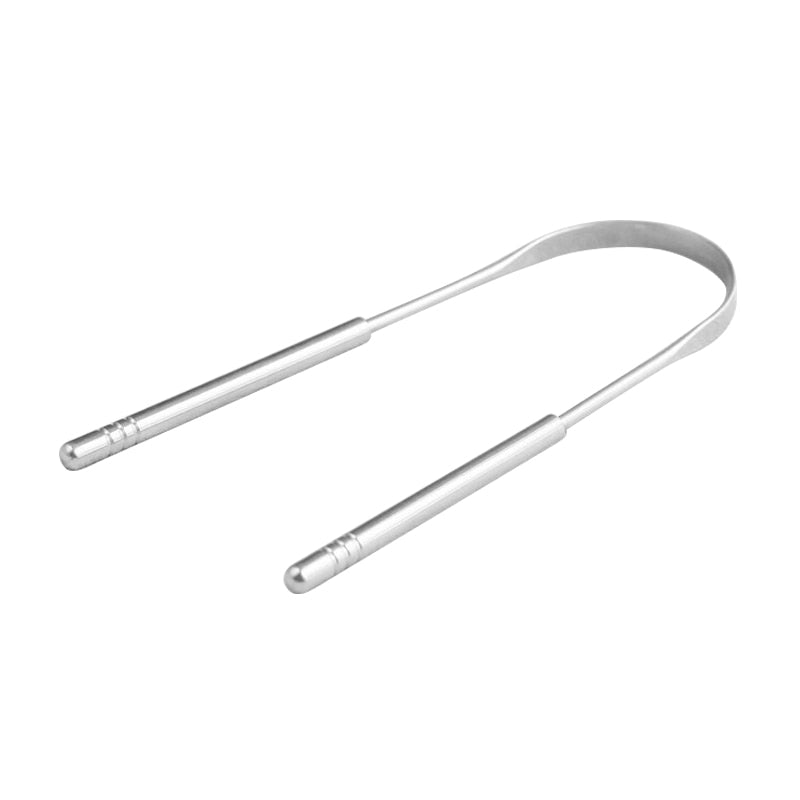 Stainless Steel Tongue Scraper Cleaner Fresh Breath Cleaning Coated TongueToothbrush Oral Hygiene Care Tools TSLM2
