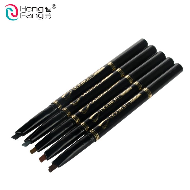 5 Colors 24 Hours Long-lasting Double-headed Eyebrow Pencil Soft and Smooth Fashion Eye brow 0.12g Makeup Brand HengFang #H6511