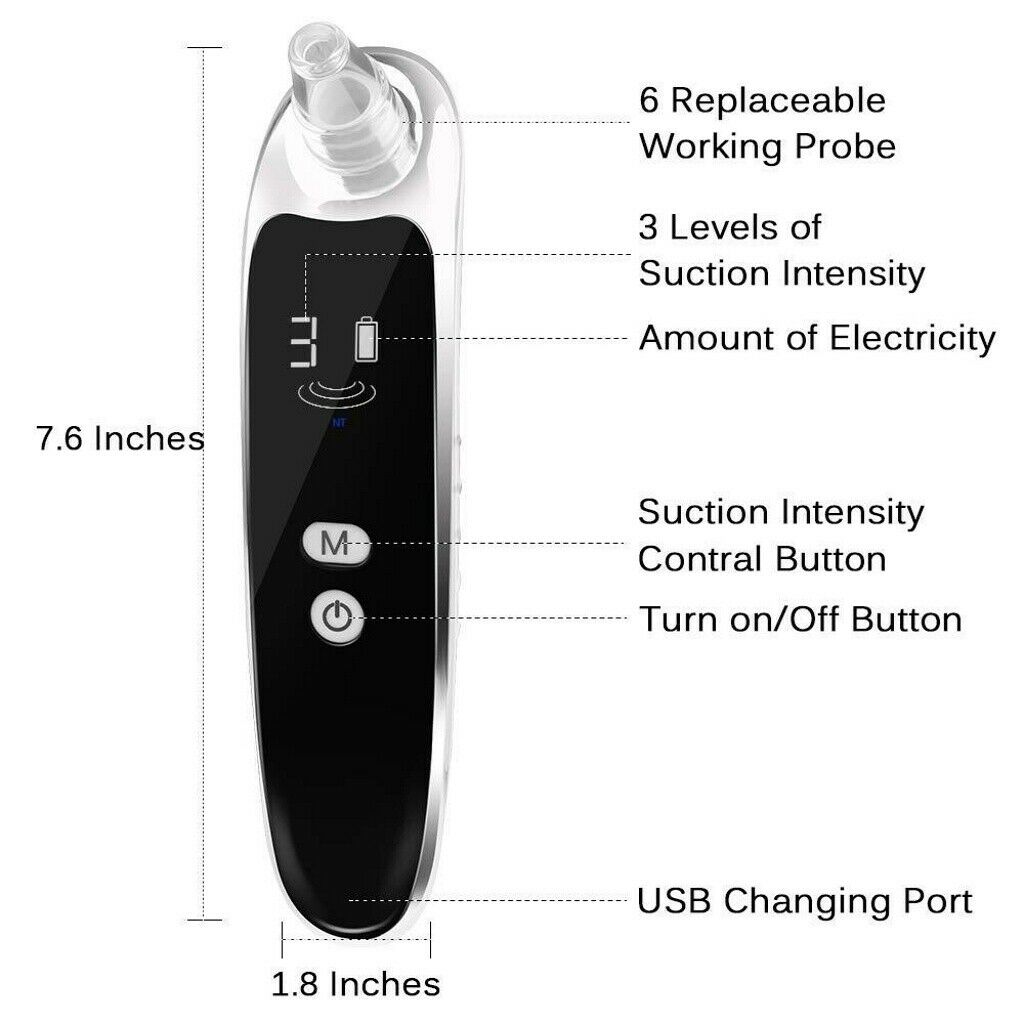 Electric blackhead remover Blackhead Acne Vacuum Cleaner Pore Skin Care Tools Nose Face Deep Cleansing Suction Machine