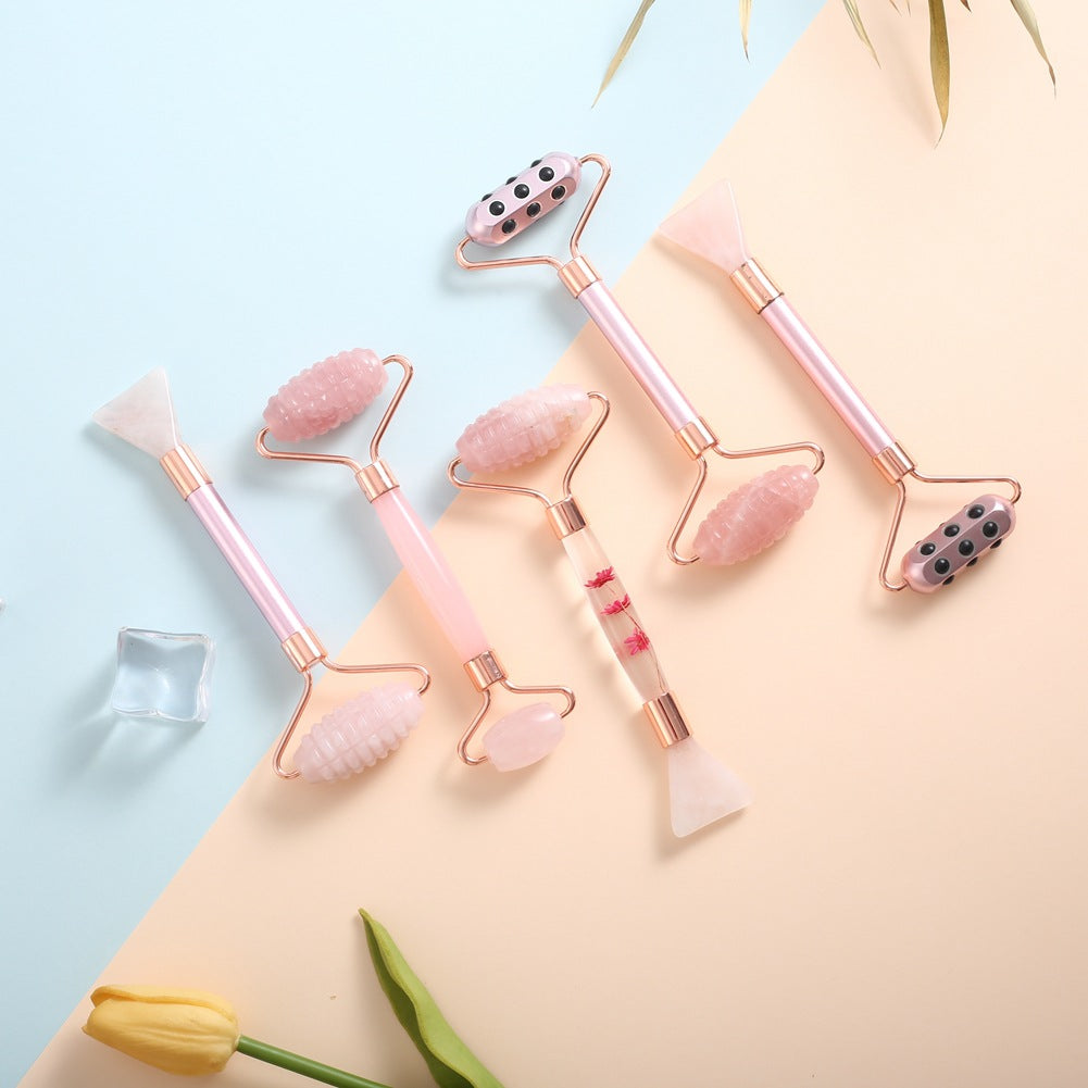 Germanium Roller Beauty Stick Jade Mask Brush Face Roller Sleep Mask Brush Germanium Beauty Stick Dual-Use