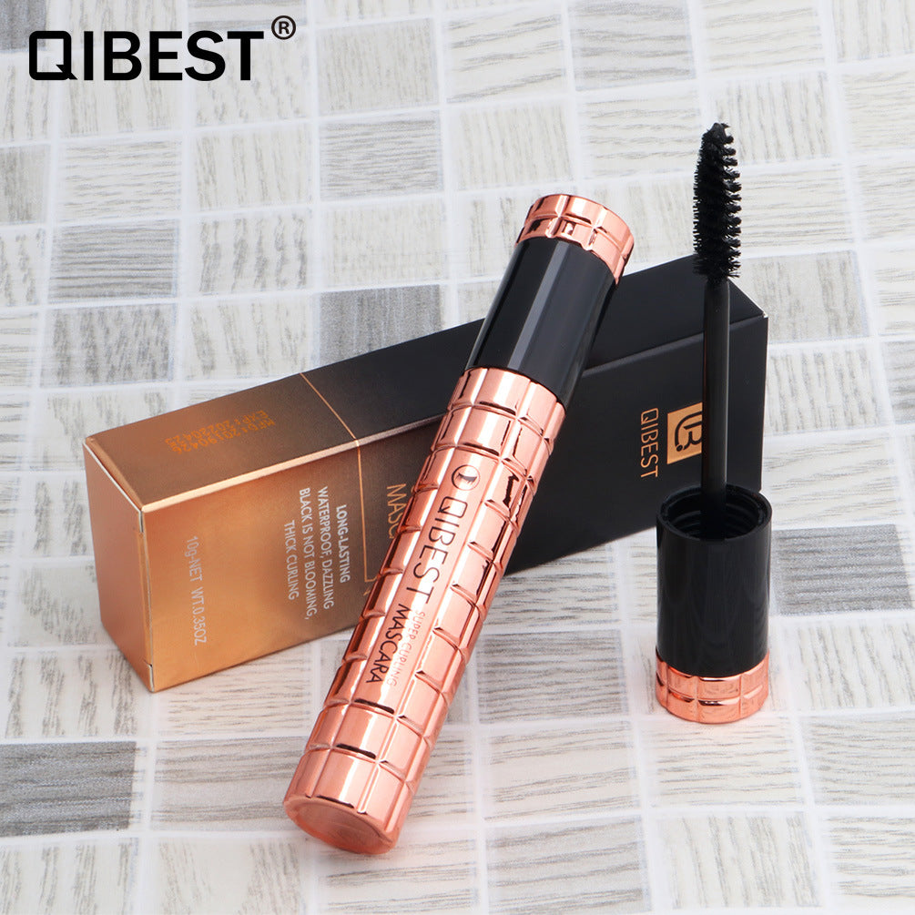 QIBEST Charming Curling Mascara Waterproof And Not Smudged, Big Eyes 4D Mascara