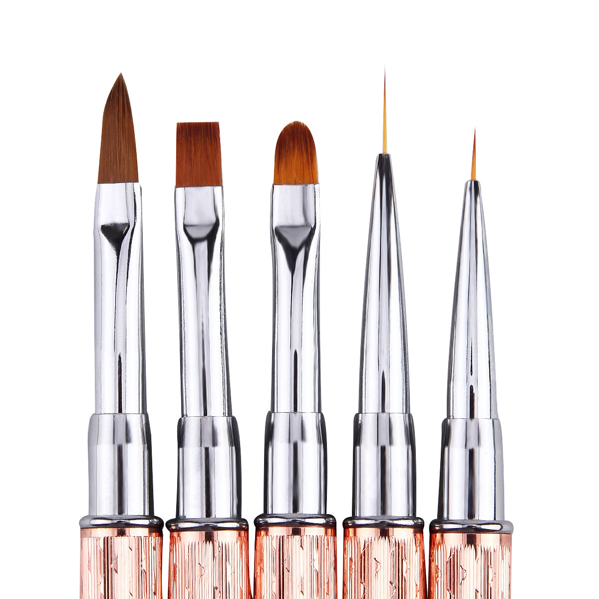 Monja Nail Art Metal Acryl Liquid Powder Carving UV Gel Extension Builder Franse Bloem Streep Schilderij Tekening Liner Brush