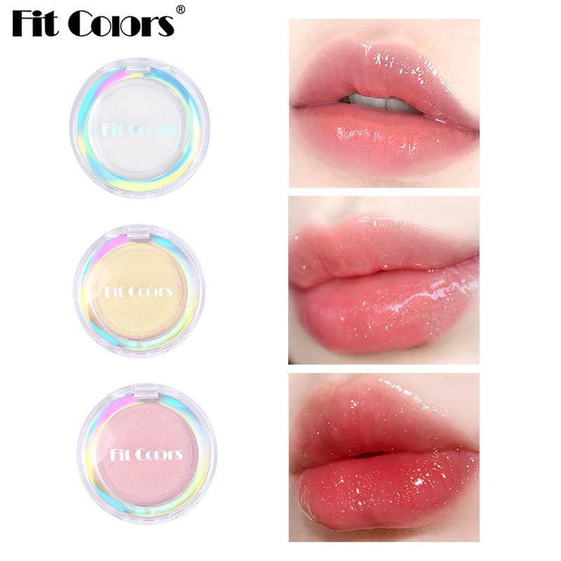 Fit Colors 3-Color Fresh Jelly Lip Mask Lip Mask Transparent Fine Flash Temperature-Controlled Discoloration Moisturizing Lip Jelly Lip Gloss