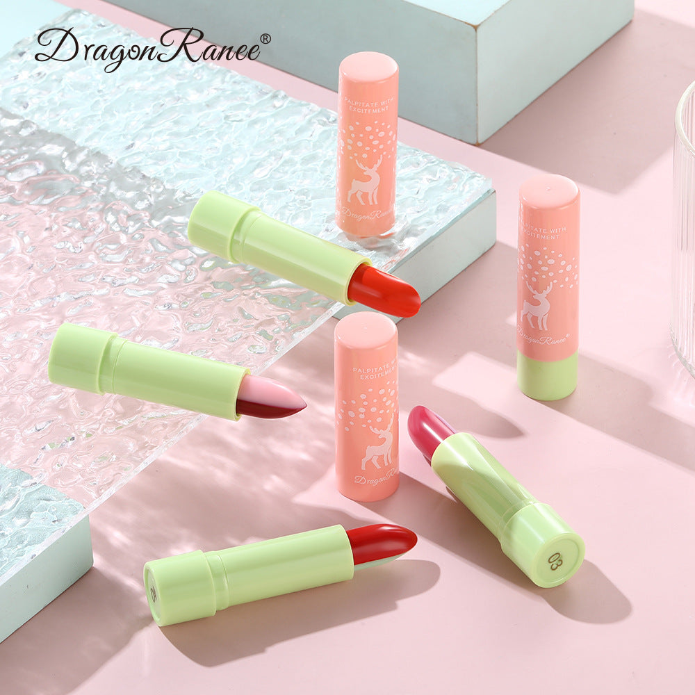 Macaron Color Changing Single And Double Color Lipstick Lipstick Lasting And Not Easy To Decolorize Biting Lip Moisturizing Warm Color Lipstick