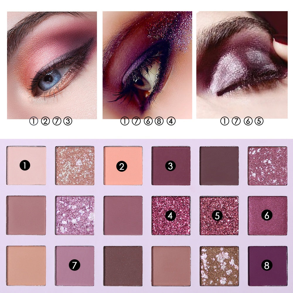 UCANBE Aromas Nude Eye Shadow Palette 18 Color Eyeshadow Shimmer Waterproof Paleta De Sombra Makeup Pallete