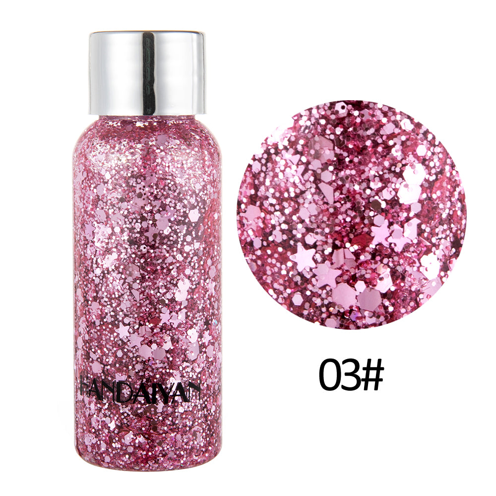 HANDAIYAN Mermaid Scales Face Body Sequined Body Lotion Sequins Eyeshadow Bright Polarized Stage Makeup