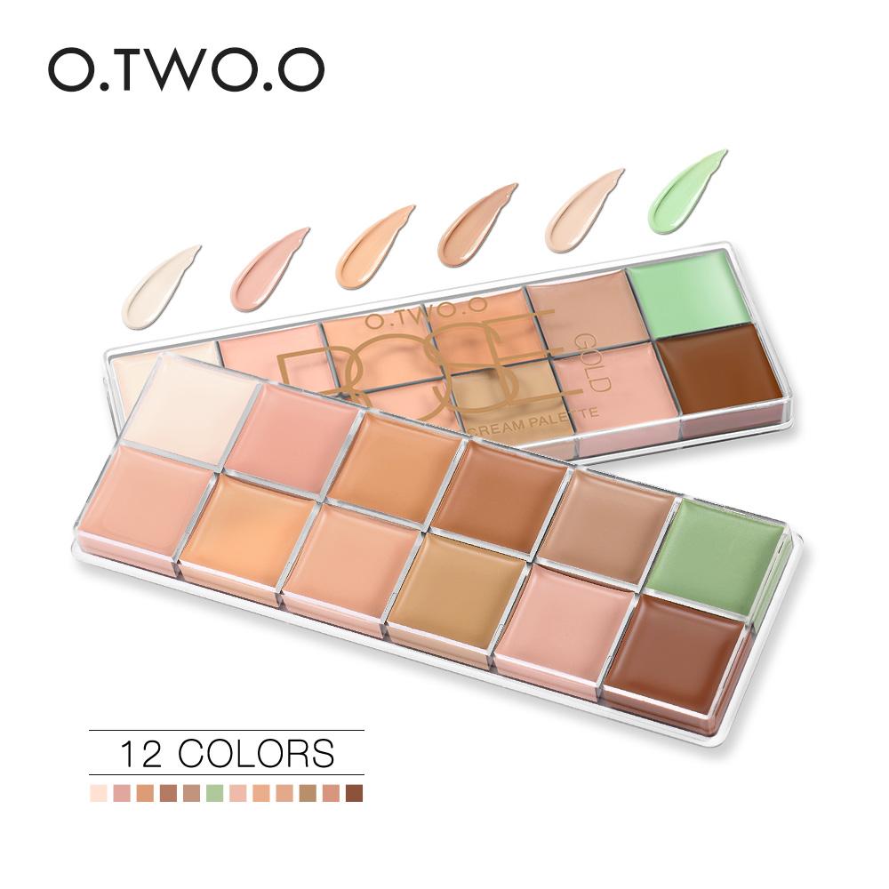 O.TWO.O Paleta De Corretivo Profissional 12 Colors Cosmetic Camouflage Concealer Palette Face Makeup