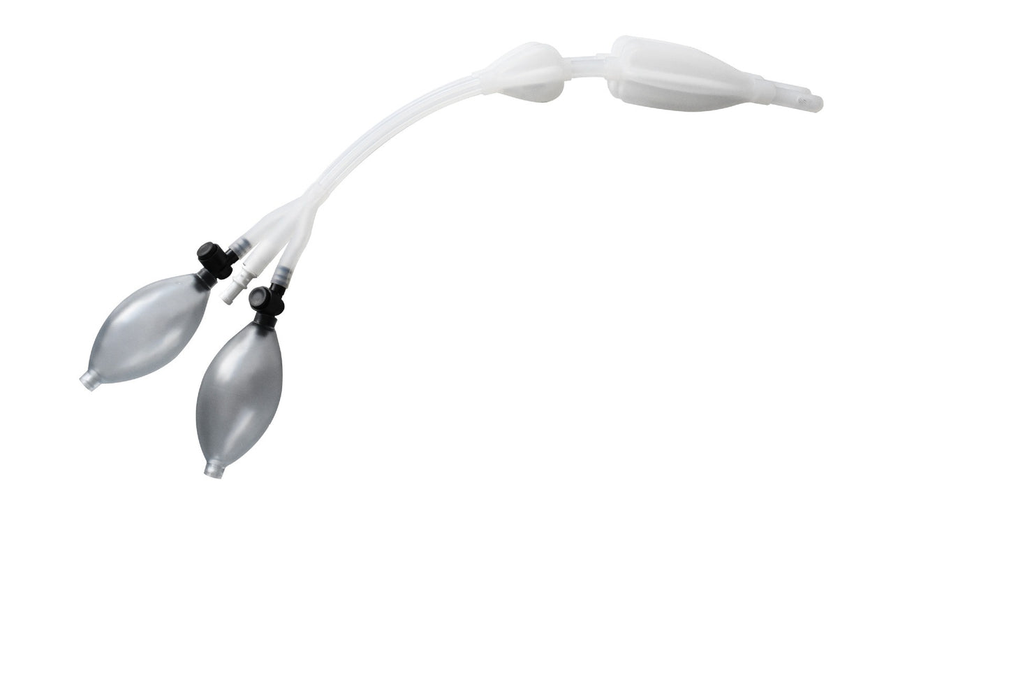 Enema Bulb Silicone Enema Douche Bulb Dual Side Openings Elastic Inflatable Double Bulb Flushing System for Health Care