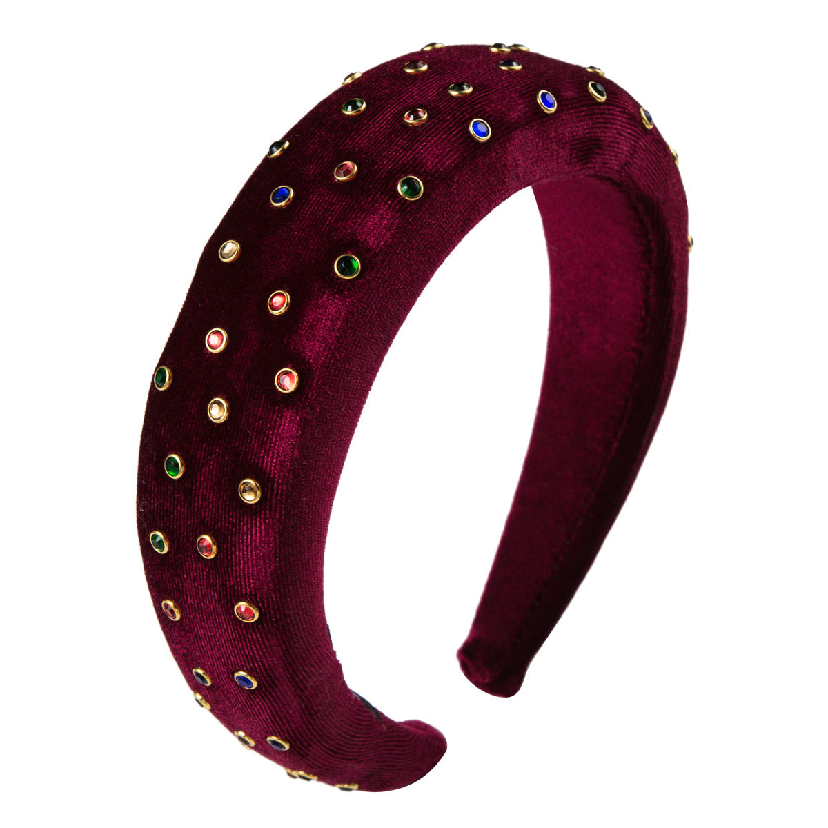 Thickened Sponge Gold Velvet Cloth Headband Female Ins Style Bag Cloth Wide-Brimmed Headband Catwalk Hair Accessories