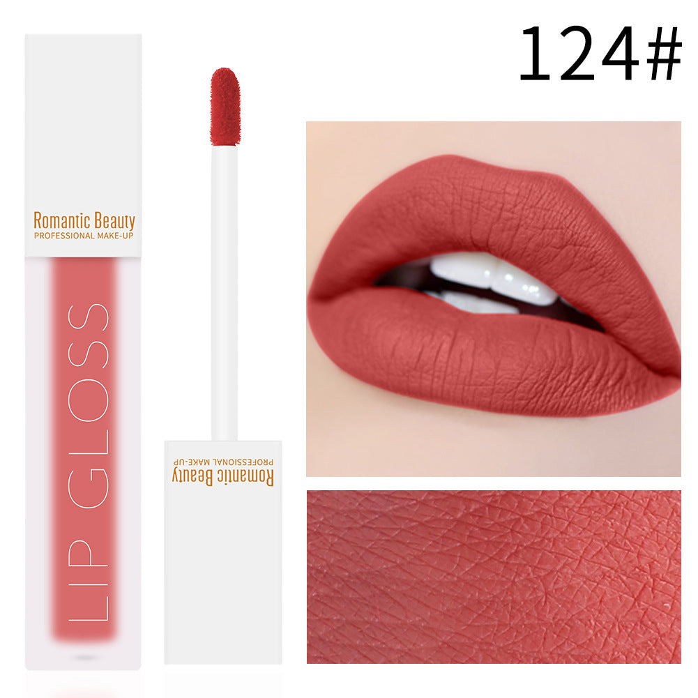 Romantic Beauty Velvet Matte Lip Glaze Non-Stick Lip Gloss