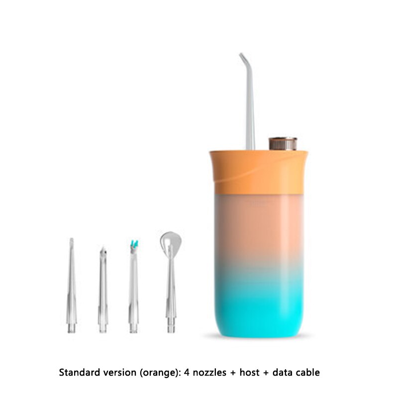 Portable Oral Flusher Mini Water Toothpick Teeth Cleaner Dental Flusher Oral Teeth Cleaner Water Pulse Large-Volume 200ml