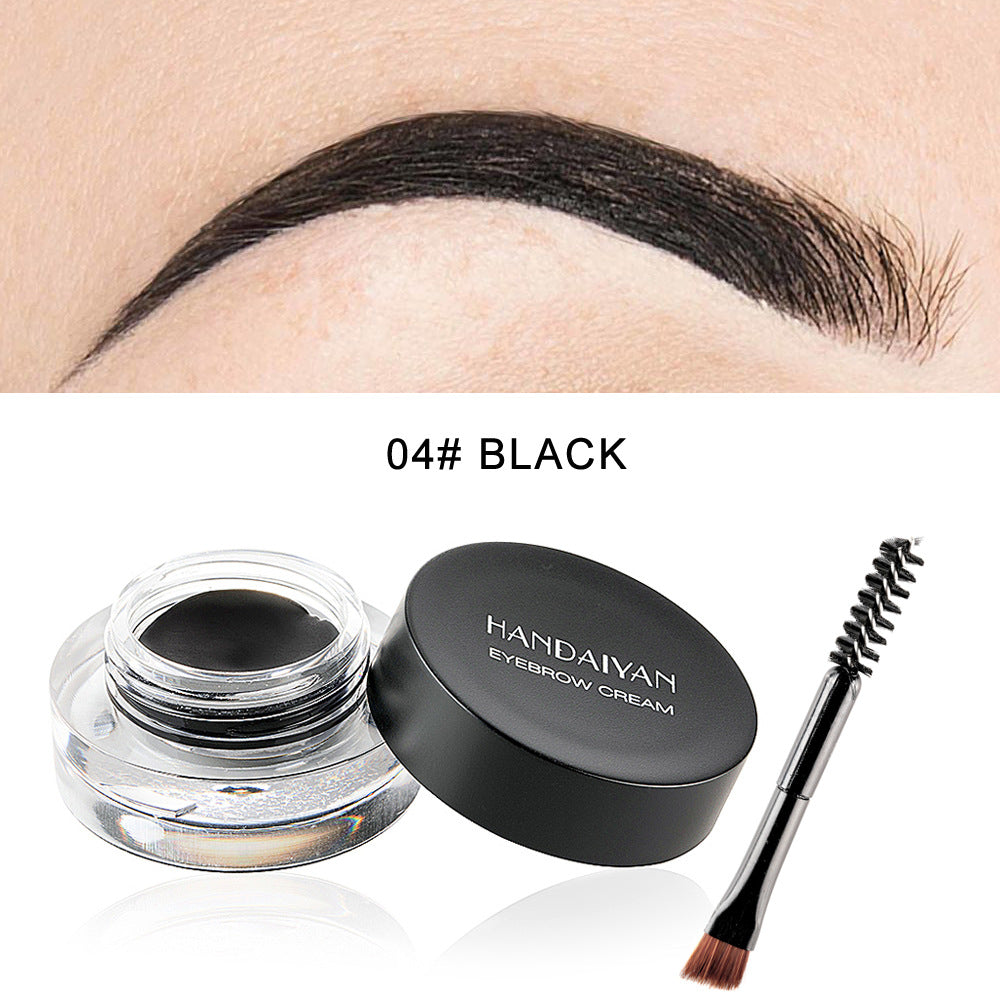 HANDAIYAN 12 Colors Waterproof Eyebrow Dyeing Cream Multifunctional Eyeliner Does Not Fade