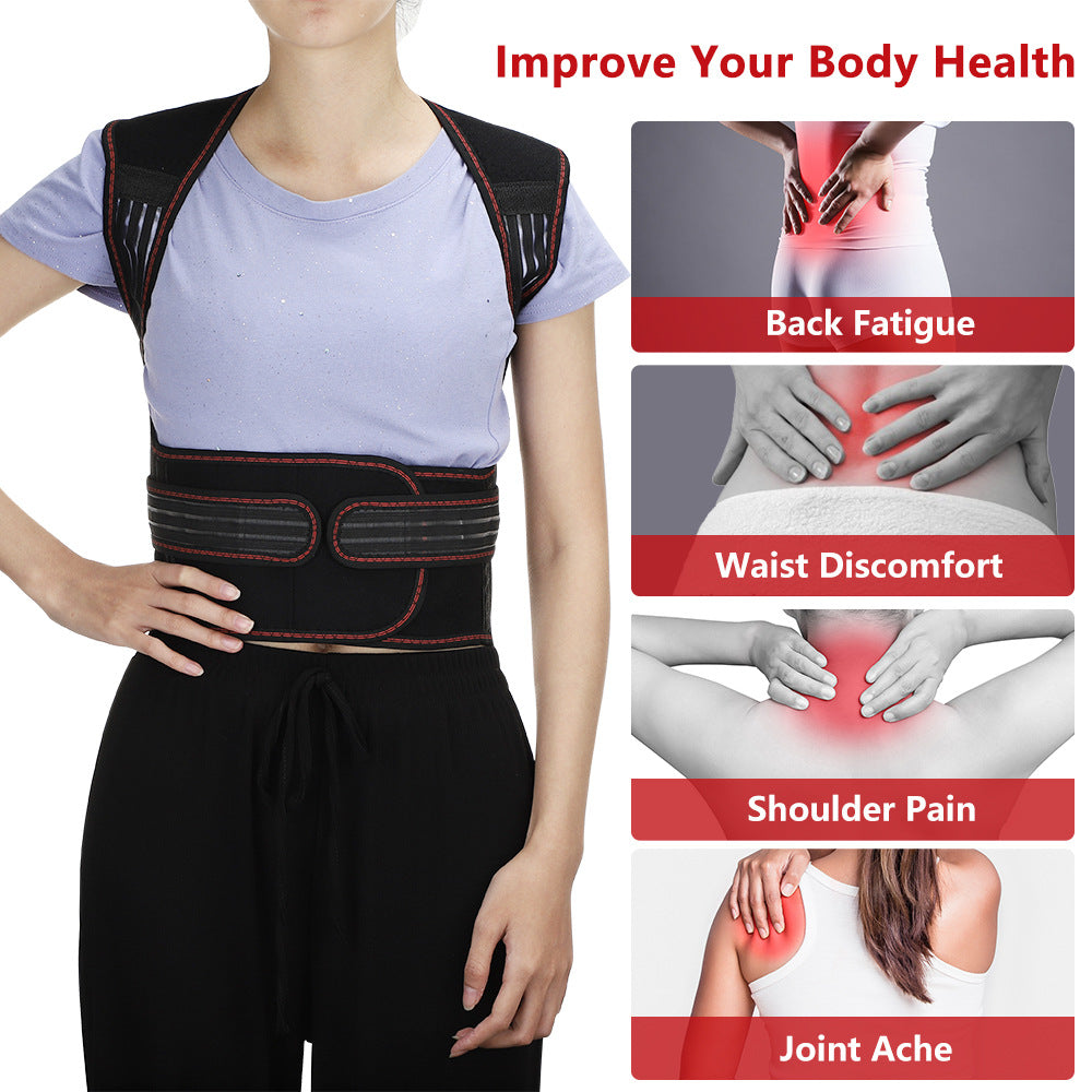 Self-Heating Shoulder Shirt Waistcoat Support Belt Shoulder Warm Shirt Magnetic Therapy Vest Back Protection Shirt