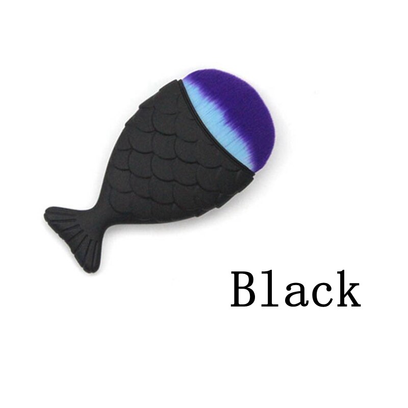 Nail Cleaning Brush Tools Remove Dust Powder Brush Nail File Art Mermaid Foundation Brush For makeup brushes Face Care
