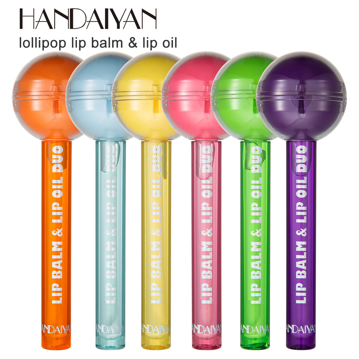 HANDAIYAN  Dual-Use Lollipop Color-Changing Lip Balm Lipstick Moisturizing Lip Oil Lip Gloss