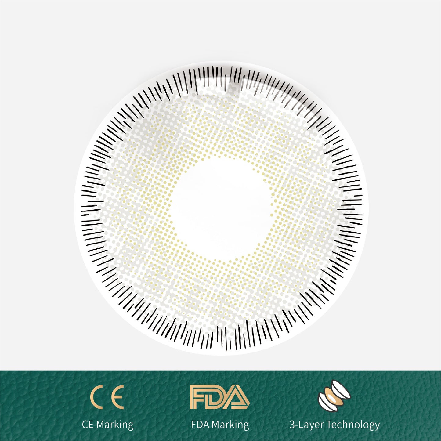 1Pcs FDA Certificate Eyes Beautiful Pupil Colorful Girl Cosplay Contact Lenses Gray