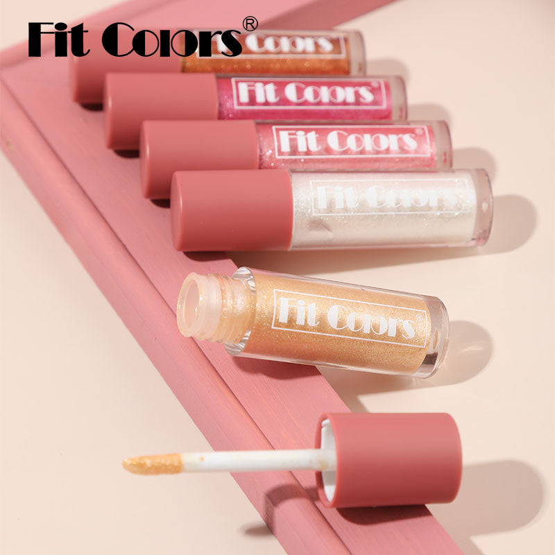 Fit Colors Pearlescent Lip Gloss Matte Non-Stick Cup Mermaid Sparkling Lip Gloss