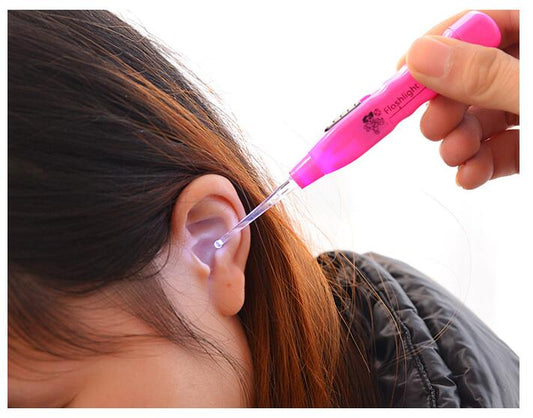 3 Muli uso LED LightEar Digger, torcia elettrica per Pulire Le Orecchie di Sicurezza Earpick Pulizia, FlashlightWax Remover