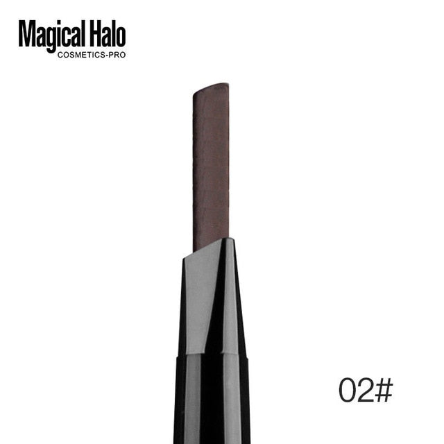Magical Halo Automatic Eyebrow Pencil With Brush Eyebrow Enhancer Double-end Rotatable Long Lasting Eye Brow Pen Makeup Tools