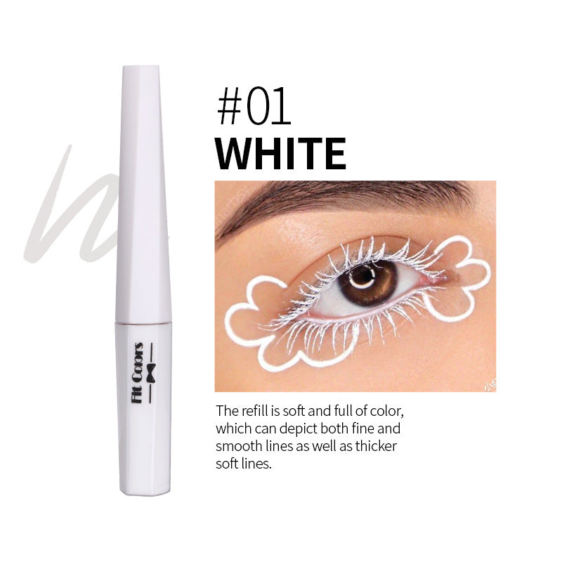 Fit Colors Fluorescent Luminous Color Eyeliner Rainbow Painted Graffiti Waterproof Quick Drying Eyeliner