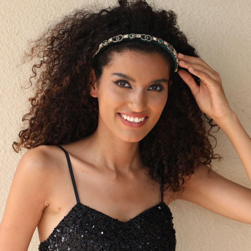 Fine edged glass drill sponge hair hoop