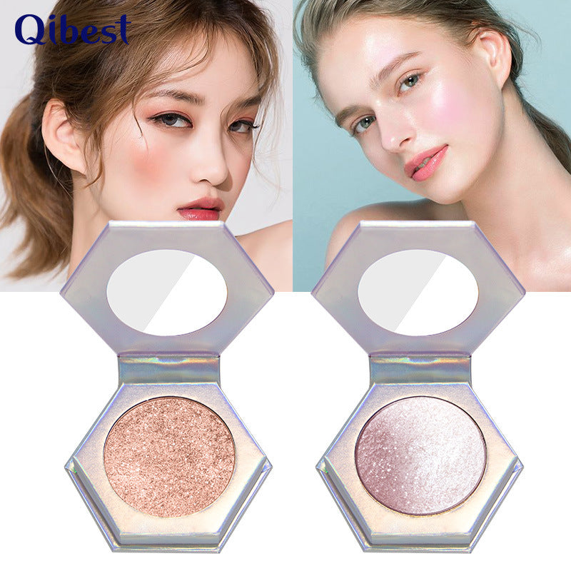 QIBEST Highlighting Powder High Gloss Diamond Sparkling Mashed Potatoes Brightening And Repairing Highlighting Powder