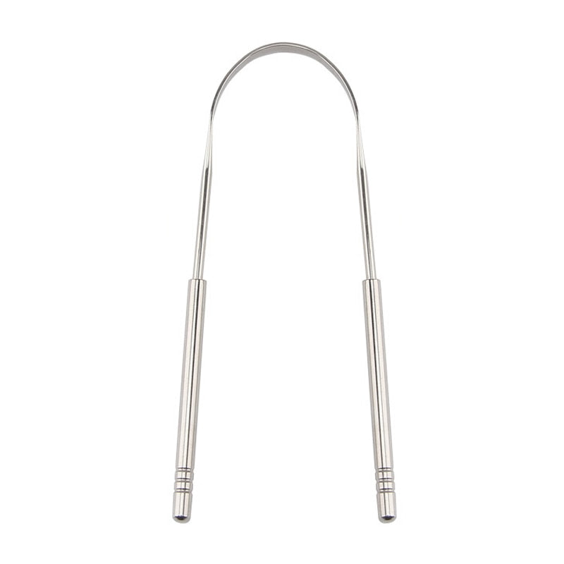 Stainless Steel Tongue Scraper Cleaner Fresh Breath Cleaning Coated TongueToothbrush Oral Hygiene Care Tools TSLM2