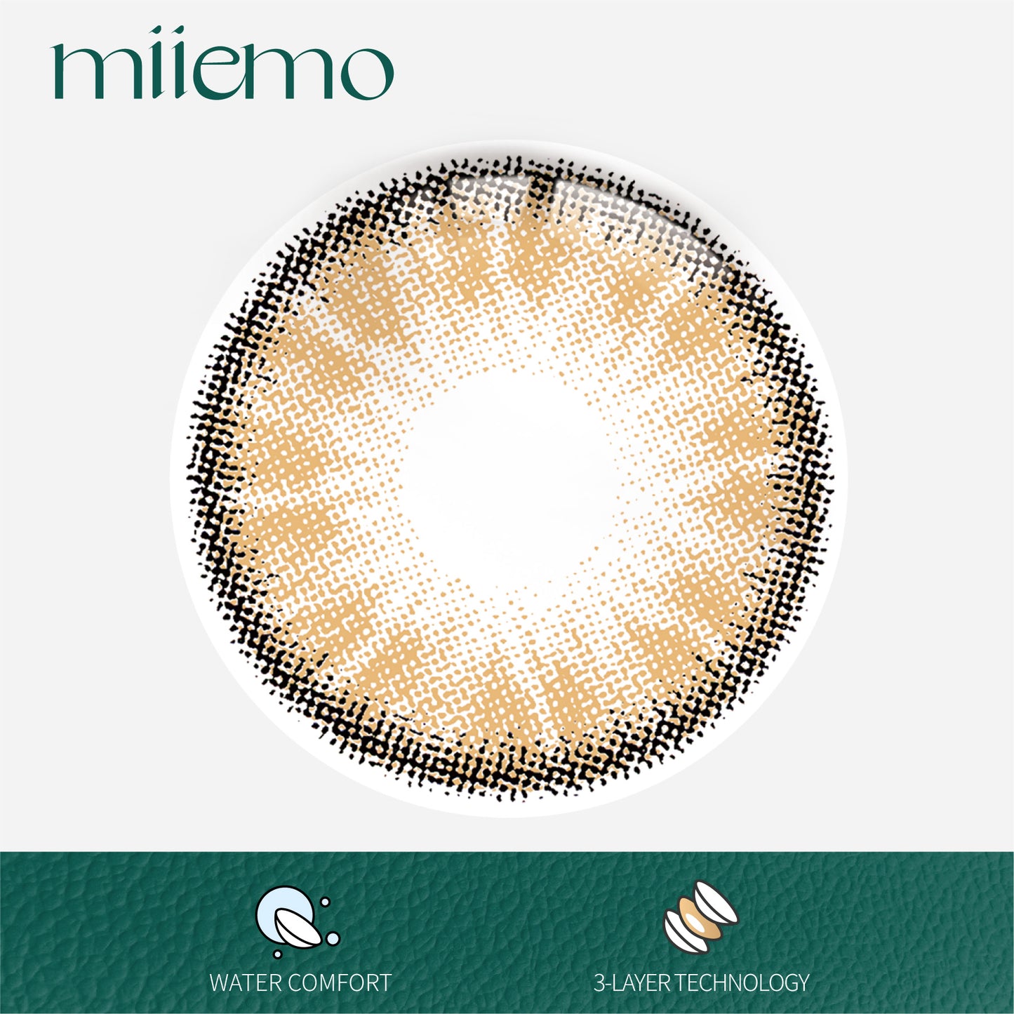 1Pair FDA Certificate Eyes Beautiful Pupil Colorful Girl Cosplay Contact Lenses  Purely brown