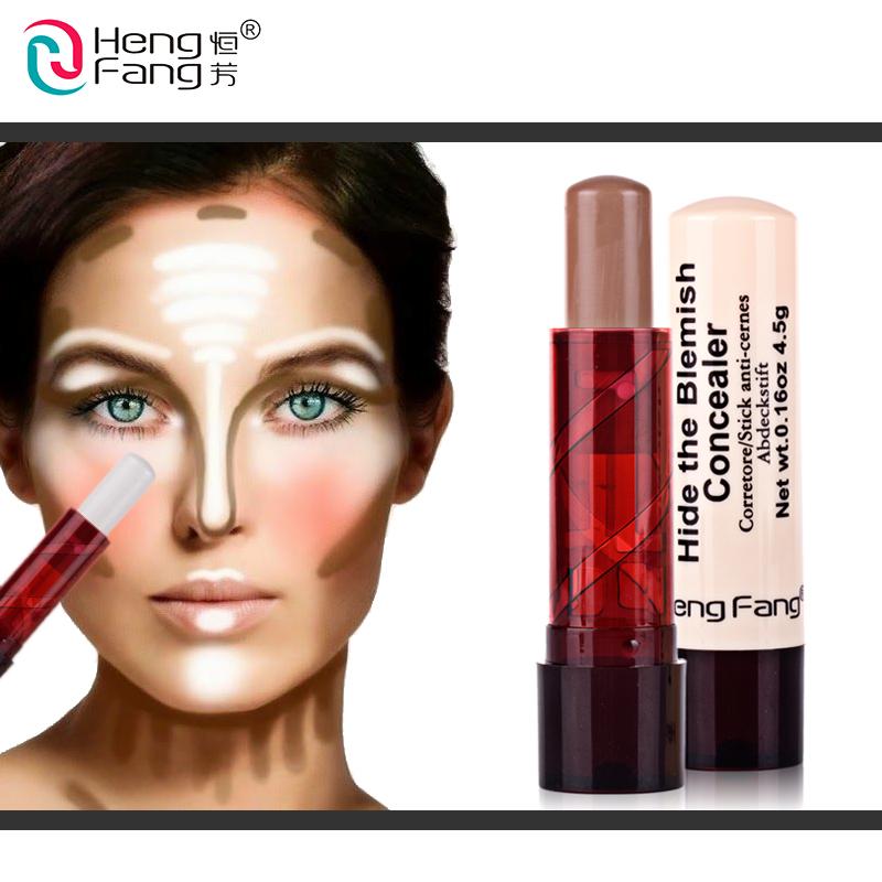 8 Colors Concealer Stick Hide The Blemish Highlight Bronzers 4.5g New Arrival Face Makeup Brand HengFang #H8457