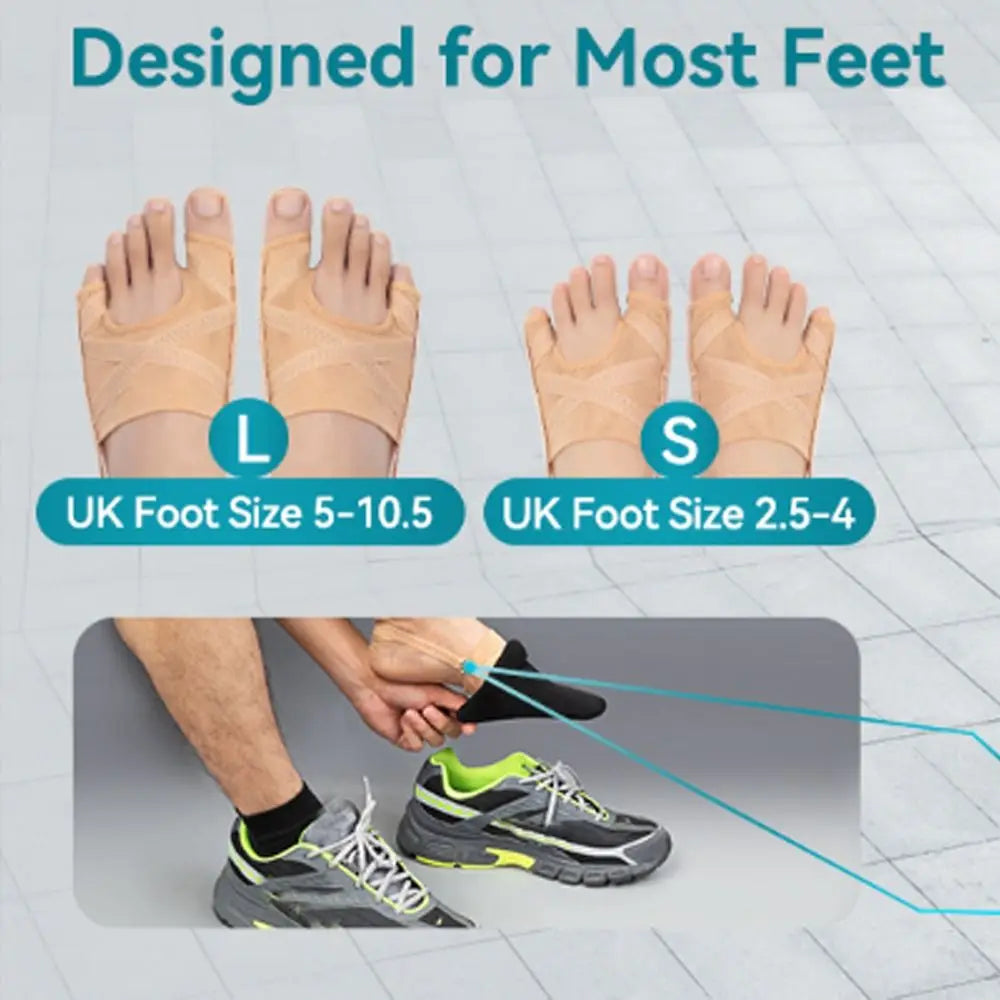 Fabric Bunion Corrector For Hallux Valgus Easy to Wear Bunion Socks Breathable Sleeve Spacer Separator Toe Corrector Running