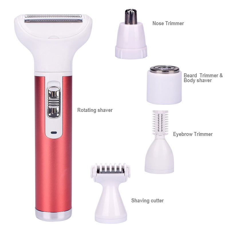 New 5 In 1 Multifunctional Shaver Hair Remover Electric Lipstick Eyebrow Trimmer Hair Scraper For Women