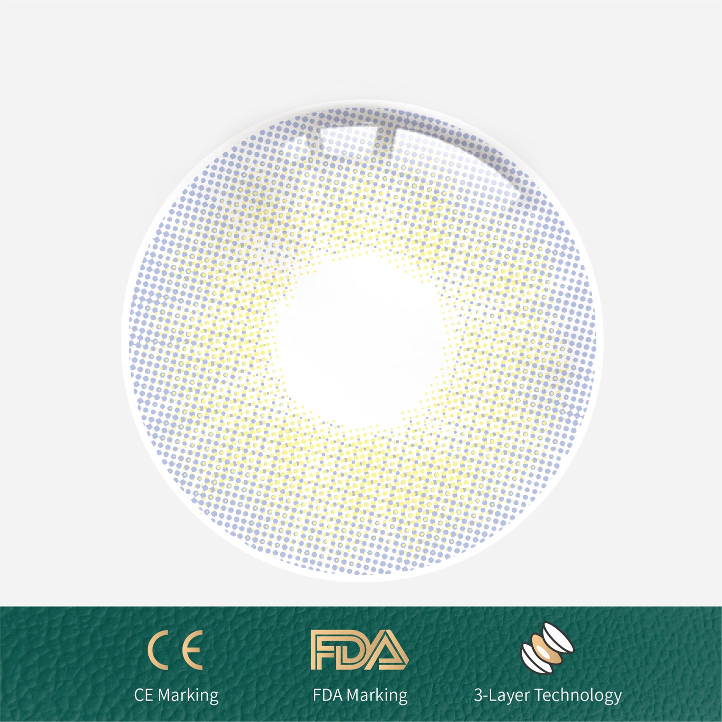 1Pcs FDA Certificate Eyes Beautiful Pupil Colorful Girl Cosplay Contact Lenses VIOLET