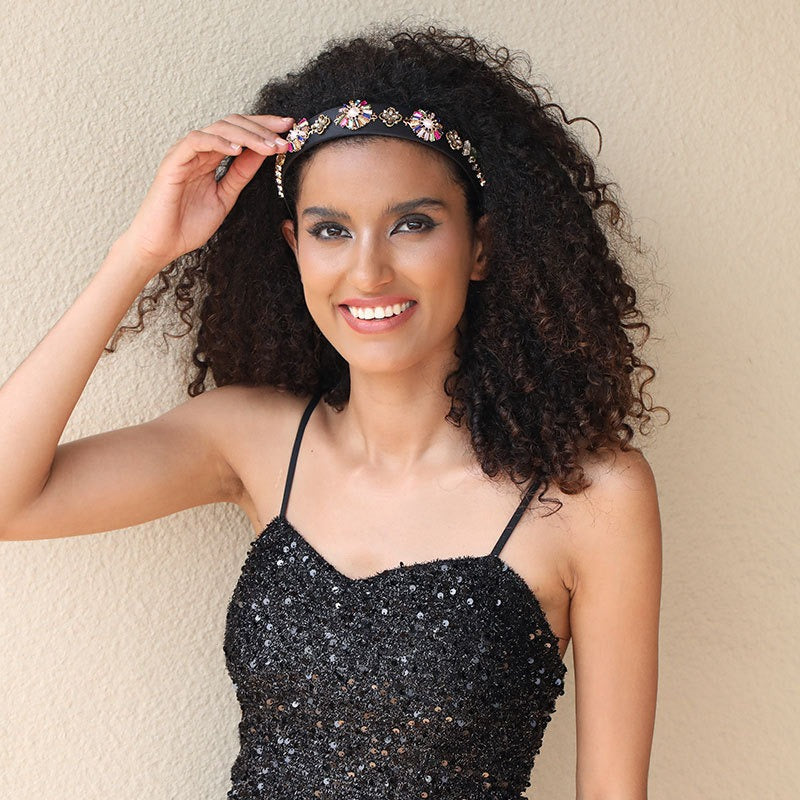 Fashionable Baroque Retro Set Water Diamond Flower Headband