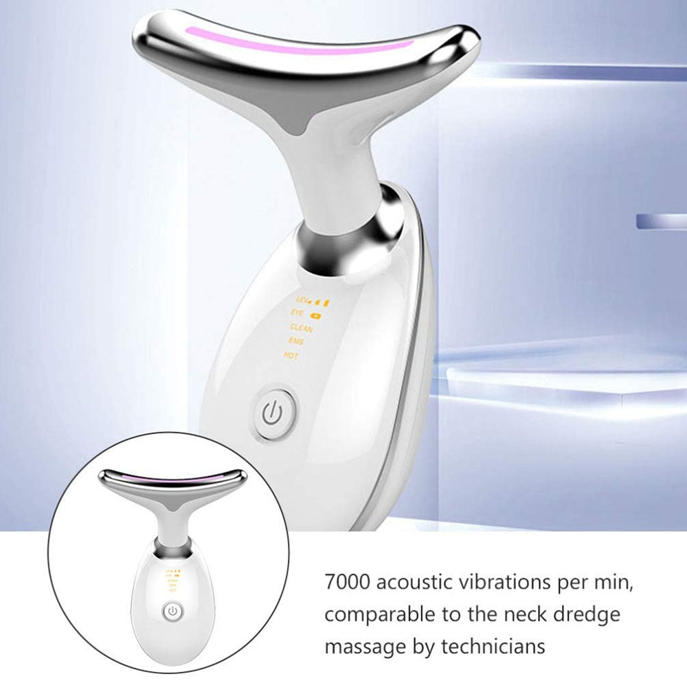 Face Massager Anti Wrinkles High Frequency Vibration Anti Aging Reduced Puffiness Facial Device