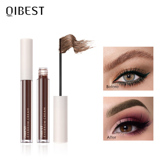 QIBEST New Three Dimensional Eyebrow Dyeing Cream Does Not Fade And Halo And Eyebrow Dyeing Liquid Is Waterproof And Sweat Proof