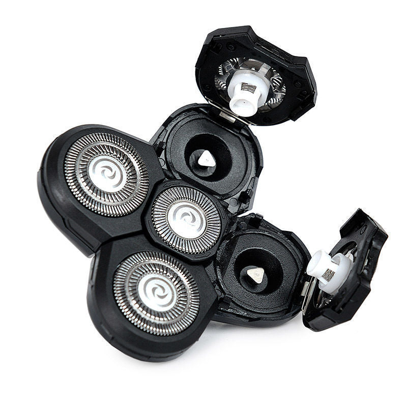 Multifunctional 5-Head Shaver Rechargeable Razor Water Washing Bald Head Machine Five-In-One Razor