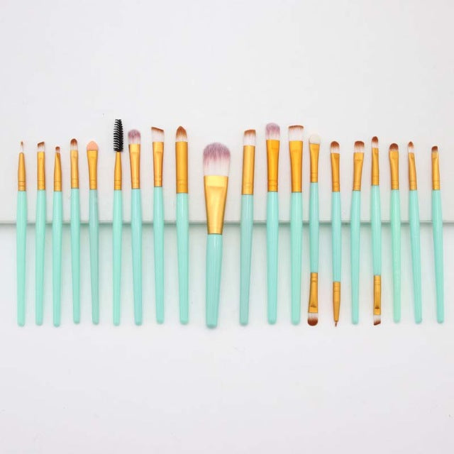 20 eye makeup brushes eyebrow brush foundation brush eye shadow lip brush Silicone Nylon Eye Shadow