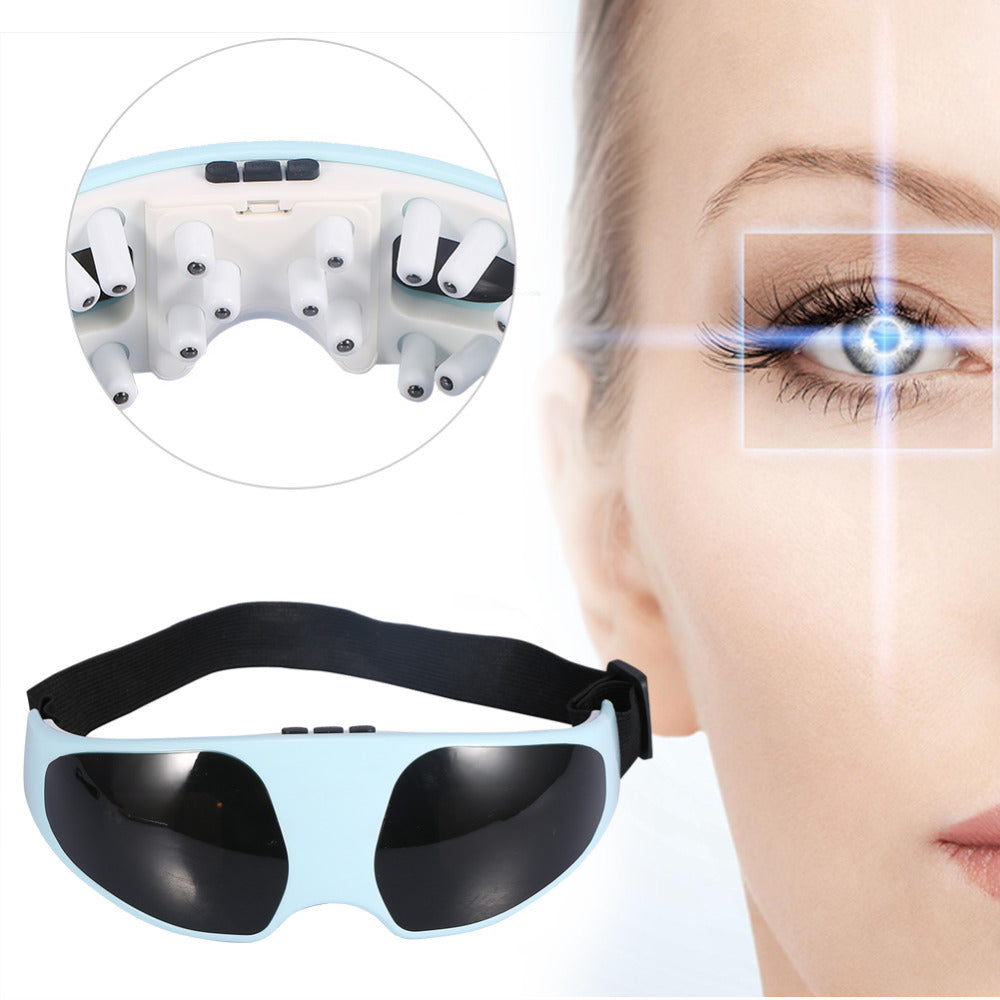 Electric Eye Massager Relieve Fatigue Migraine Anti Myopia Magnetic Therapy Massage Ease Eye Bag Head Forehead Eyepatch Massage