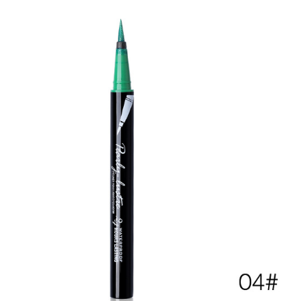 Music Flower 6 Colors Glitter Eyeliner Pencil Liquid Eye Makeup Set Waterproof Long-lasting Black Eye Liner Pen