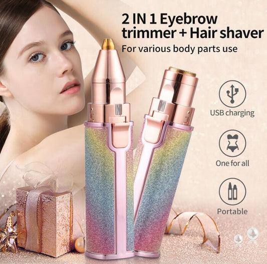 USB Charging Lady Shaver Electric Eyebrow Trimmer Shaver Facial Hair Removal Instrument