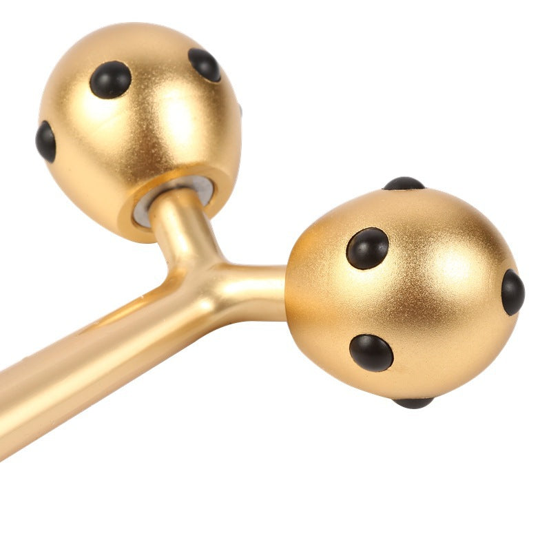 3D Roller Home Facial Lifting Germanium Grain Beauty Stick Aluminum Alloy Negative Ion Roller Facial Massager