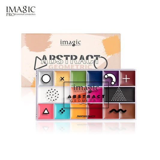 IMAGIC 16 Color Body Painting Silky Waterproof And Sweatproof Christmas Halloween Stage Makeup Makeup Oil Palette