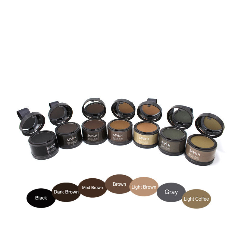 Makeup Hair Line Shadow Powder Eyebrow Powder Extract Easy to Wear Make Up neat symmetry hairline with Mirror Puff Fibers